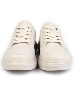 05-PDE32-2 BEIGE Кроссовки женские (натуральная кожа)