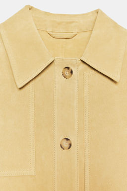 100% SUEDE LEATHER JACKET - Zara фото 7