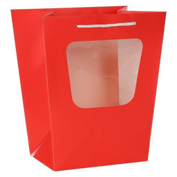 Коробка складная 30х24х35 см для цветов с окном / LH527-5 /уп 10/200/ - Галеонтрейд фото 3