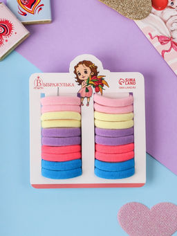 Цена за 6 шт. Резинки для волос «Аделия», набор 20 шт., ассорти, 3 см, МИКС