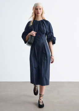 Vestido midi escultural con cordones de ajuste - H&m фото 5