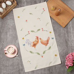 Полотенце Этель Hen love 40х73см, 100% хл, саржа 190 г/м2