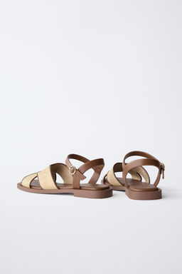 RAFFIA-EFFECT SANDALS - Zara фото 4
