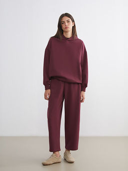 Oversize Kad?n Kal?n Hoodie