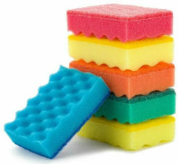 BIG CITY губки кухонные с волнистой поверхностью Максима 100*70*30 (5шт)