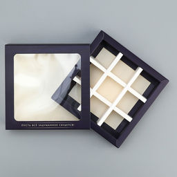 Цена за 5 шт. Коробка для конфет, кондитерская упаковка, 9 ячеек, «Настоящему мужчине», 14.5 х 14.5 х 3.5 см