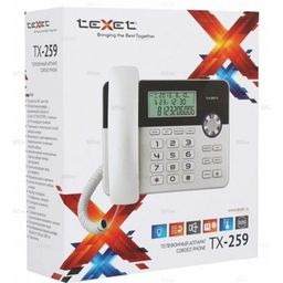 Телефон TEXET TX-259 чёрный/серебристый