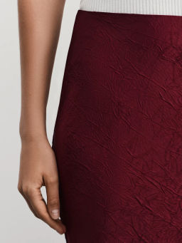 Юбка длины макси из жатого атласа / Zarina  фото 6