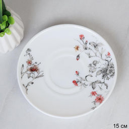 Блюдце / GB220/12 (7318) /уп 8/ Серый кустик - Галеонтрейд фото 2