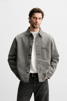 FADED DENIM OVERSHIRT