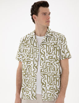 Haki Comfort Fit K_sa Kollu G_mlek - Pierre cardin фото 3