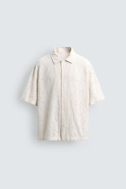 CAMISA JACQUARD TEXTURA / Crudo - Zara фото 7