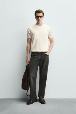 CAMISETA PUNTO MEZCLA VISCOSA / Crudo