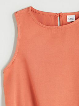 Keten Kar???ml? K?z ?ocuk Bluz ve ?ort