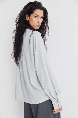 Blusa con cuello mao - H&m фото 3