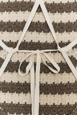 STRIPED RUSTIC DRESS - Zara фото 6