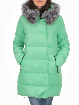15113 GREEN Куртка зимняя облегченная женская (150 гр. холлофайбер) - Fashion фото 2