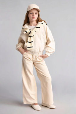 Pamuklu Wide Leg Pantolon K_z _ocuk