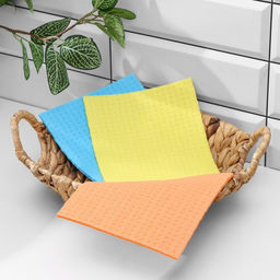 Цена за 2 шт. Салфетки для уборки Доляна, целлюлоза губчатая, 16.5×15.5 см, 3 шт.