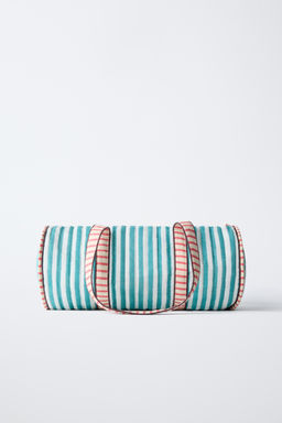 BOLSO BOWLING RAYAS BORDADOS / Verde - Zara фото 5