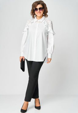 Блуза EVA GRANT 7174-1 белый