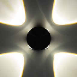 Бра BayerLux «Снек», 4хLED, 4 Вт, 4000К, IP66, чёрный, 9.3×4.5×9.3 см