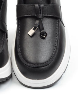 01-5281-1BLACK Ботинки демисезонные женские (натуральная кожа, байка) - No name фото 15