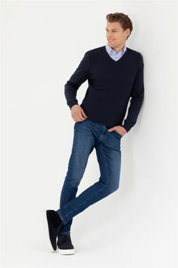 Мужской темно-синий свитер - U.s. polo assn фото 4