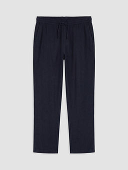 Regular Fit Keten Kar???ml? Erkek Pantolon
