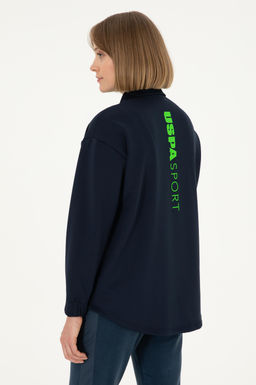 Женская темно-синяя трикотажная рубашка Неожиданная скидка в корзине - U.s. polo assn фото 12