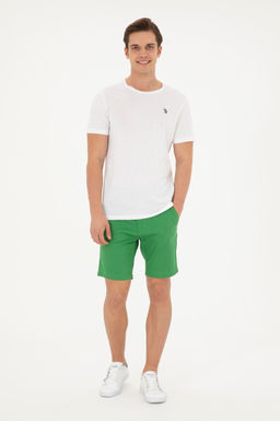 Мужские зеленые тканые шорты - U.s. polo assn фото 10