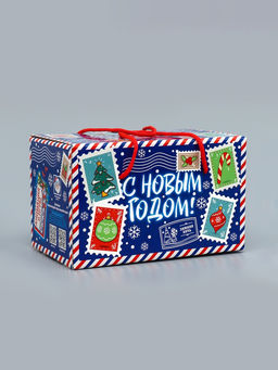 Цена за 2 шт. Подарочная новогодняя коробка «Долгожданная», Посылка 20×12×12 см