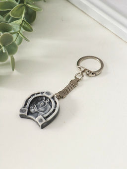 Брелок "Подкова с головой лошади" 3 см