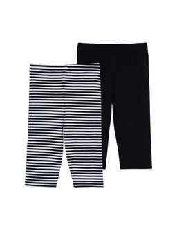 12522127 Брюки для девочек (легинсы укороченные), 2 пары в комплекте