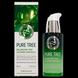 Enough Pure Tree Balancing Pro Calming Ampoule, 30ml - Успокаивающая сыворотка с экстрактом чайного дерева