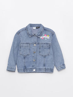 Minnie Mouse Bask?l? K?z Bebek Jean Ceket