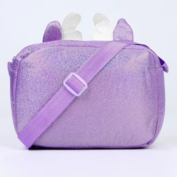 Сумка детская на молнии, длинный ремень, цвет фиолетовый - NAZAMOK KIDS фото 4