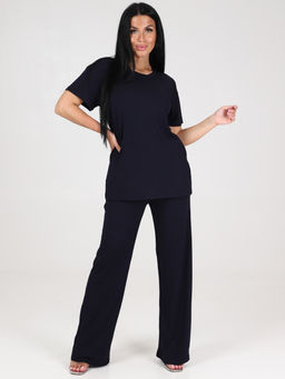 764 ПИЖАМА ЖЕНСКАЯ (брюки) (Темно синий) - А-дина фото 4