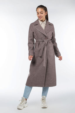 01-09897 Пальто женское демисезонное (пояс)