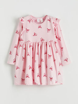 Kurdele Bask?l? F?rf?rl? K?z ?ocuk Elbise