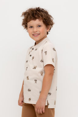 КР 302706-1/бежевый,сафари к544 фуфайка (футболка) для мал - Crockid фото 4