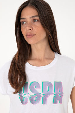 Kad_n Beyaz Ti__rt Sepette S_rpriz _ndirim - U.s. polo assn фото 2