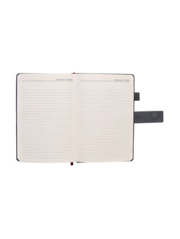 Ежедневник недатированный А5, с хлястиком, 128 листов, в линейку, пвх, серый - Simaland фото 9