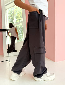 CHILLEASY 140011C-29 Брюки для девочки, Антрацит