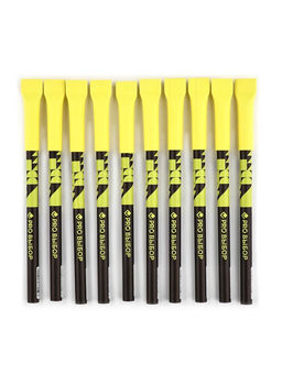 Цена за 10 шт. Ручка-эко, шариковая, синяя паста, 1.0 мм «Чёрный неон» PROвыбор.