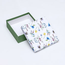Подарочная коробка квадратная Цветы,13,5 х 13,5 х 5 см - Simaland фото 2