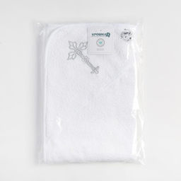 Полотенце крестильное с вышивкой 100% хлопок, 75 х 75 см - Крошка я фото 7