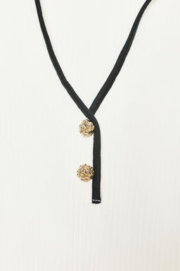 RIBBED DRESS WITH METAL BUTTONS - Zara фото 7