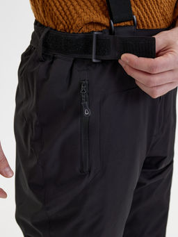 Полукомбинезон утепленный мужской зимний горнолыжный черного цвета 2405Ch - Mtforce фото 15