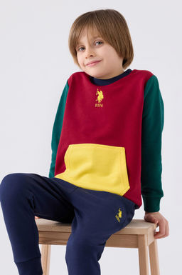 Erkek _ocuk Bordo Pijama Tak_m_ Sepette S_rpriz _ndirim - U.s. polo assn фото 2